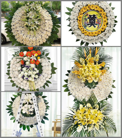 四川成都邛崃市临邛镇关家村花圈速递